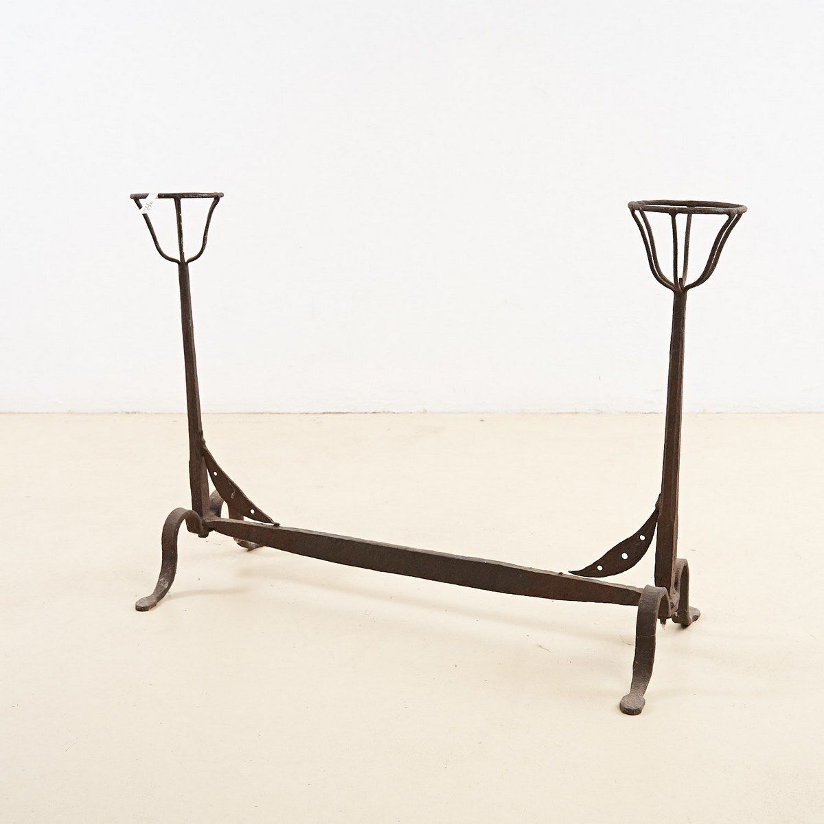 18th Century Wrought Iron Fireplace Andir
