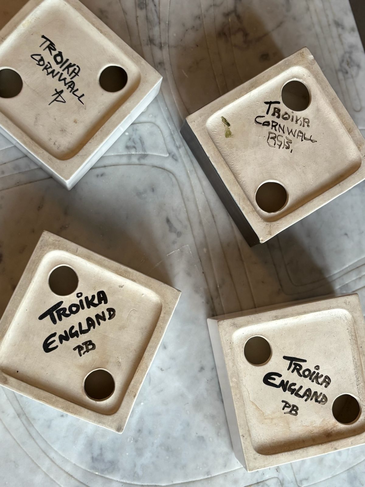 Minimalist Troika Ashtrays (Sold Separately) 1960’s photo for sale