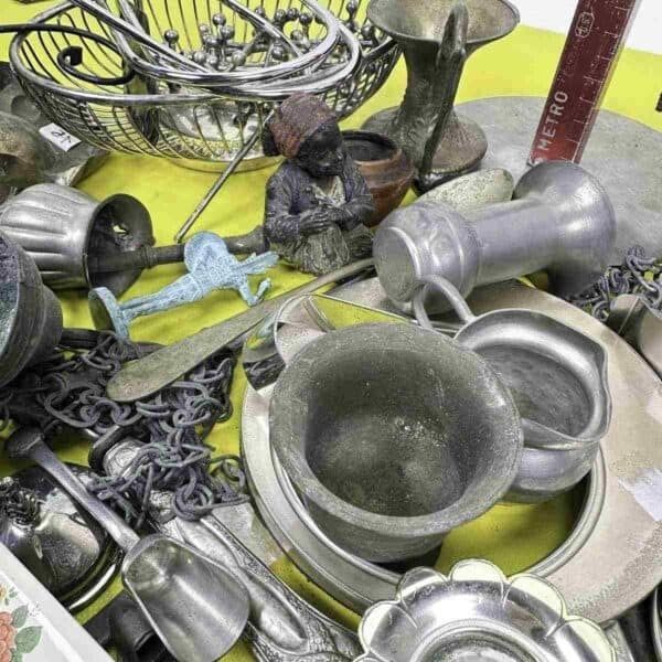 photo for sale Mixed Vintage Metal Items Lot