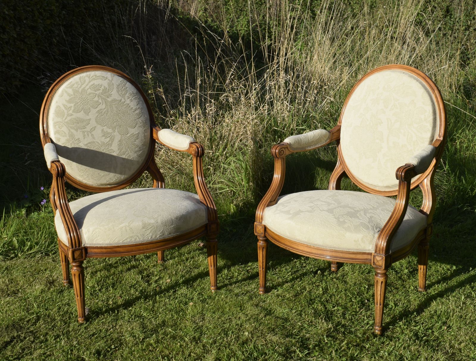 Pair Of French Open Armchairs, 1920s photo for sale