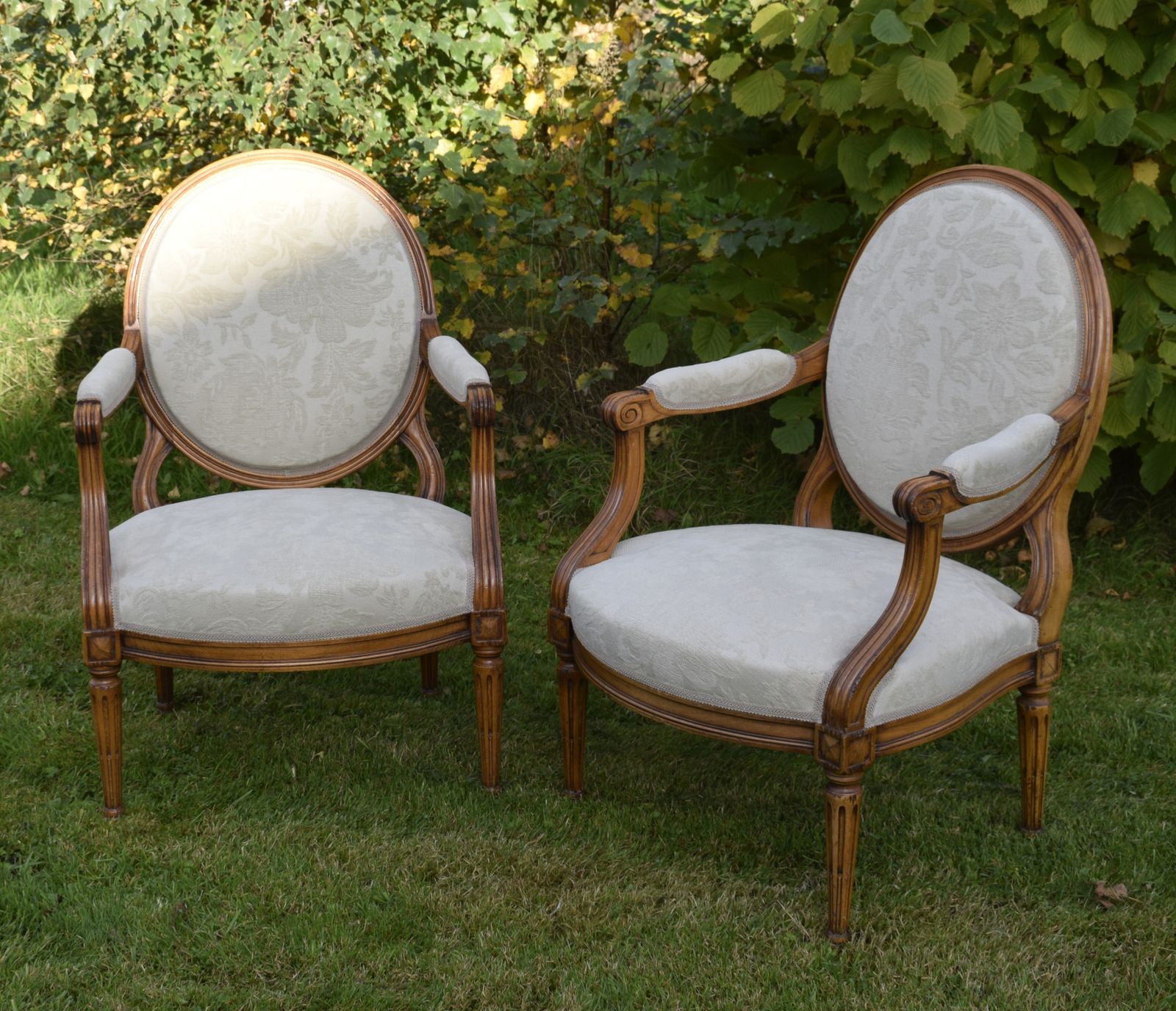 photo for sale Pair Of French Open Armchairs, 1920s