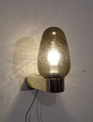 Vintage Scandinavian Wall Sconces In Glass With Spare Shade, 1970s, Set Of 2 photo vinterior