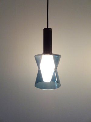 photo furniture K2 135 Lamps In Blue Glass By Tapio Wirkkala For Idman, 1960s, Set Of 2