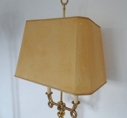 photo vinterior Gilded Brass Floor Lamp In The Style Of Gio Ponto, 1970s