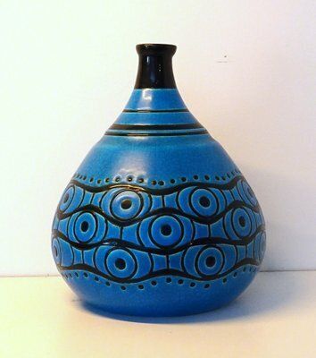 Art Deco Vase In Creamic By Longwy For Atelier Primavera France, 1920s
