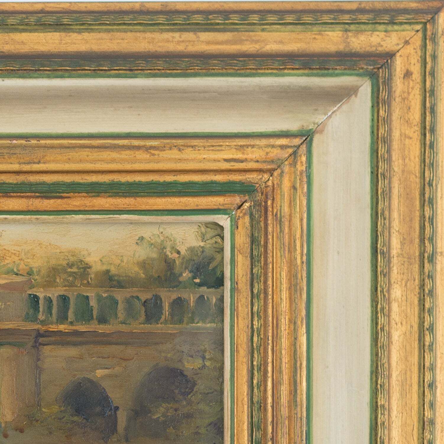 Swans On A Lake   Andrés Justh   Framed Oil On Canvas photo for sale
