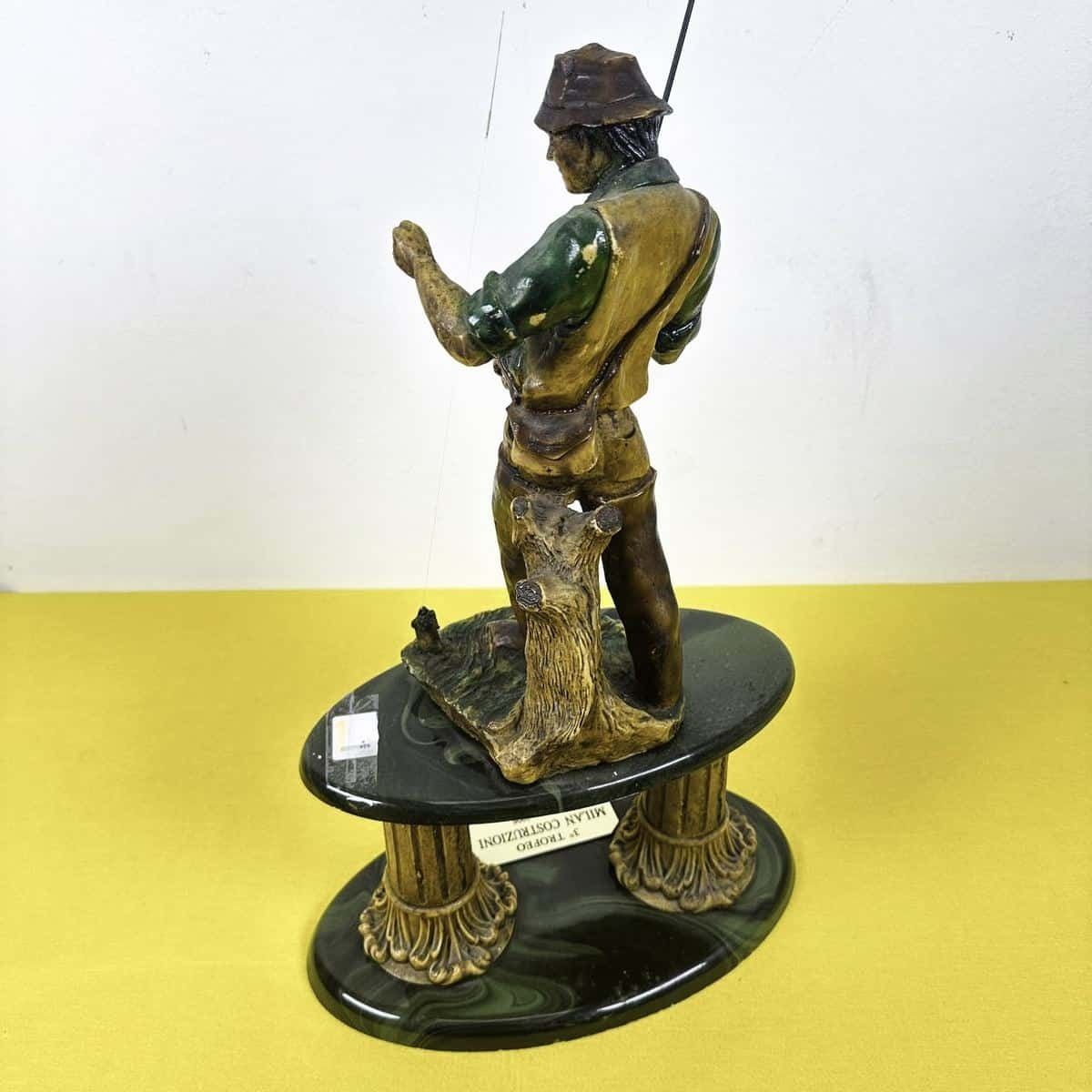 Vintage Resin Fisherman Trophy photo buy