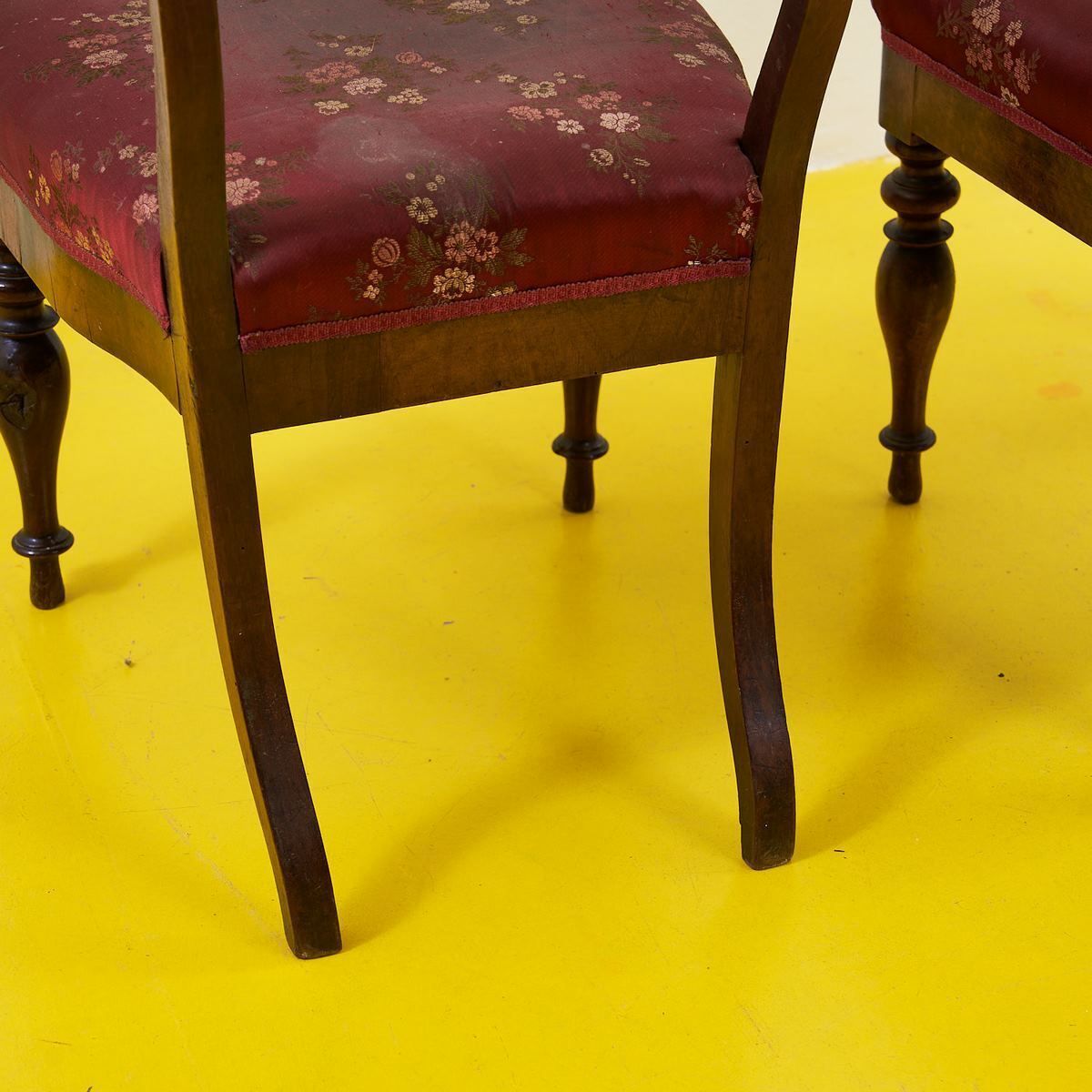 photo vinterior Pair Of Wooden Chairs, 1800s, Antique