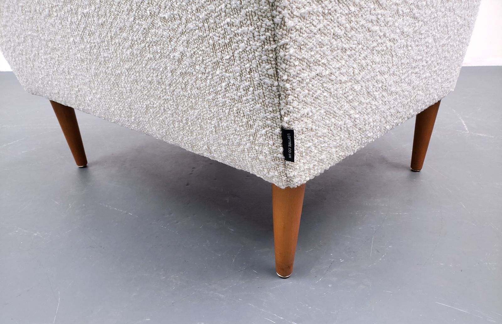 1960's Danish Lounger Chair In Beige Boucle photo vinterior