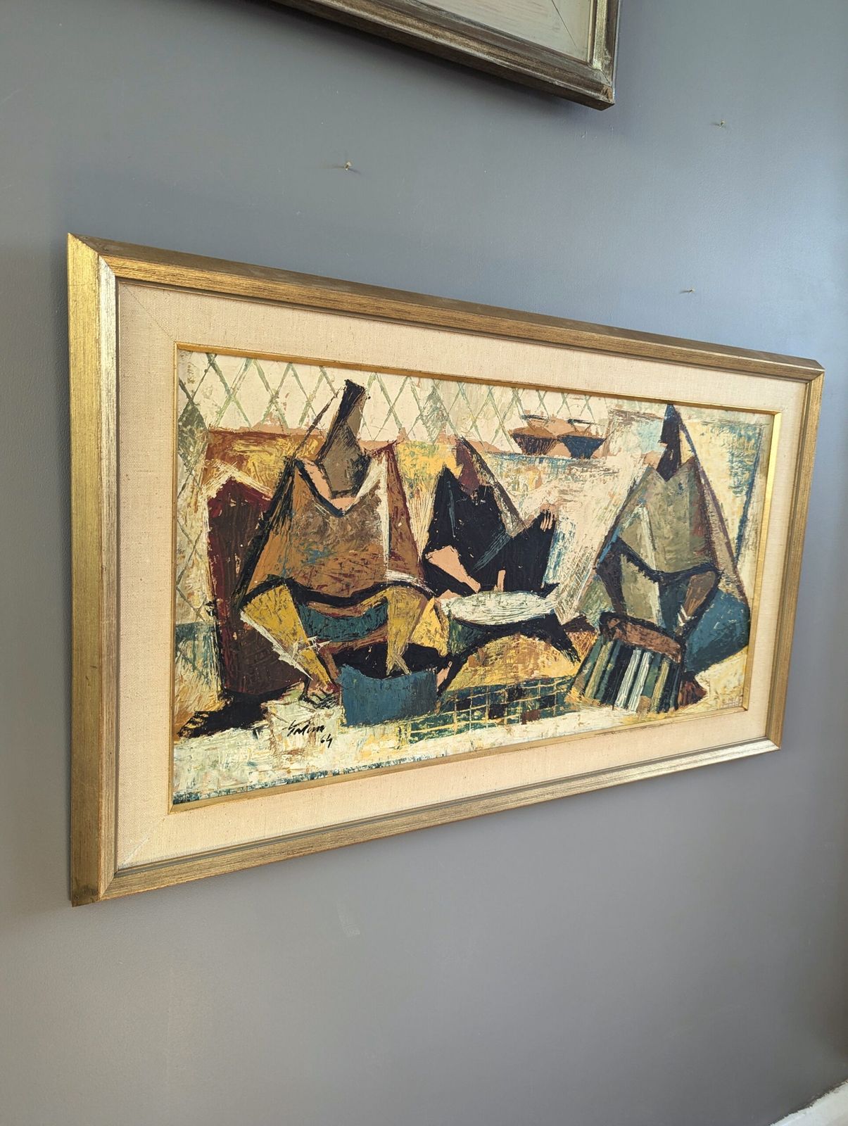 Geometric Gathering Oil Painting photo 841.0