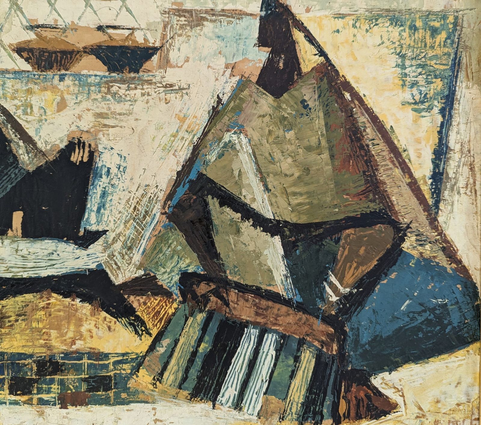 photo for sale Geometric Gathering Oil Painting