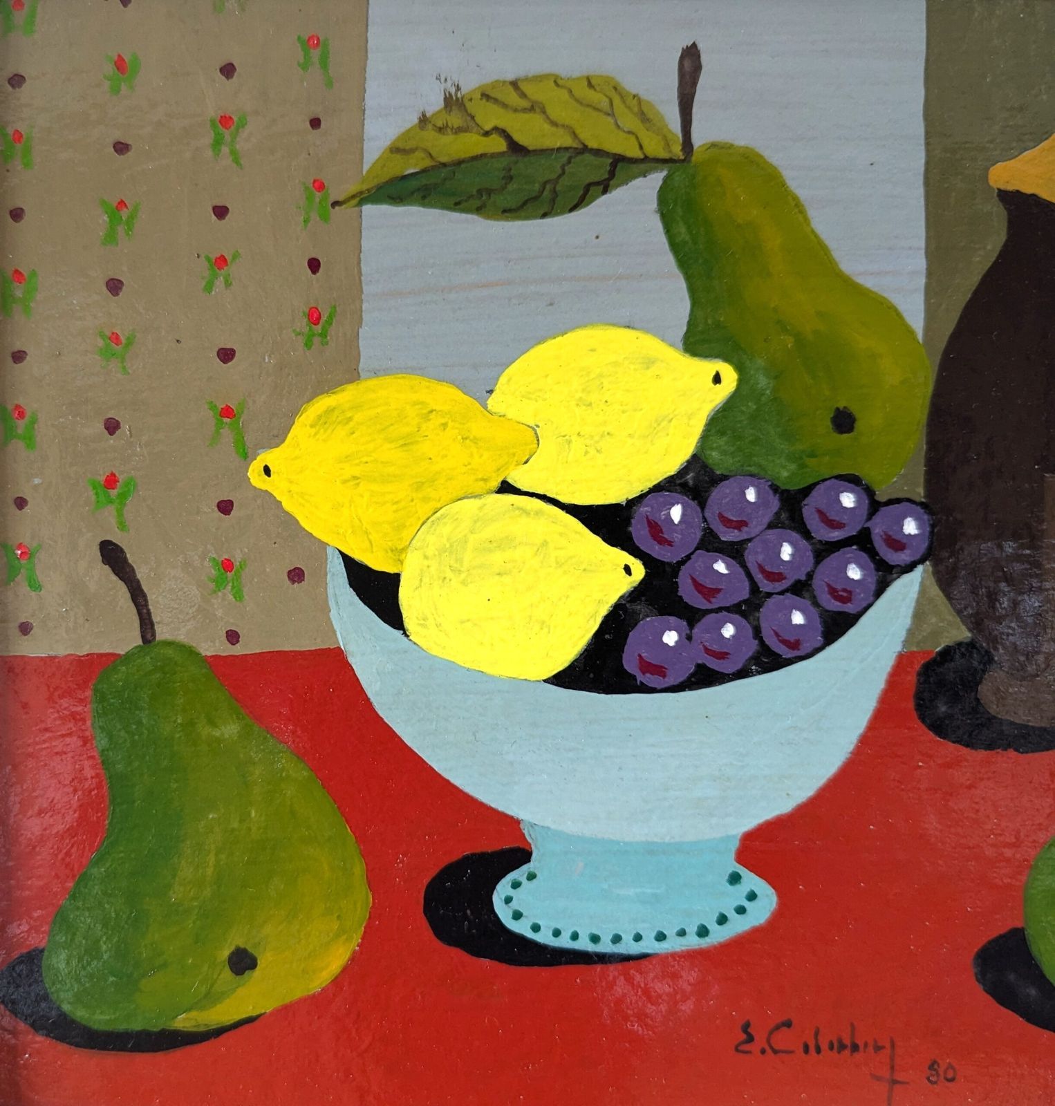 photo furniture Lemon & Pears Oil Painting, 1980s