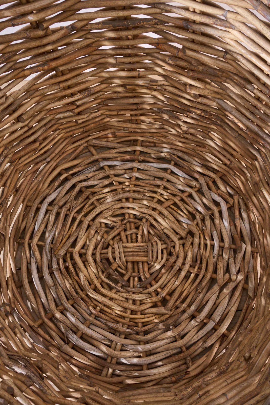 Huge Early 20th Century Wicker Mill Basket photo vinterior