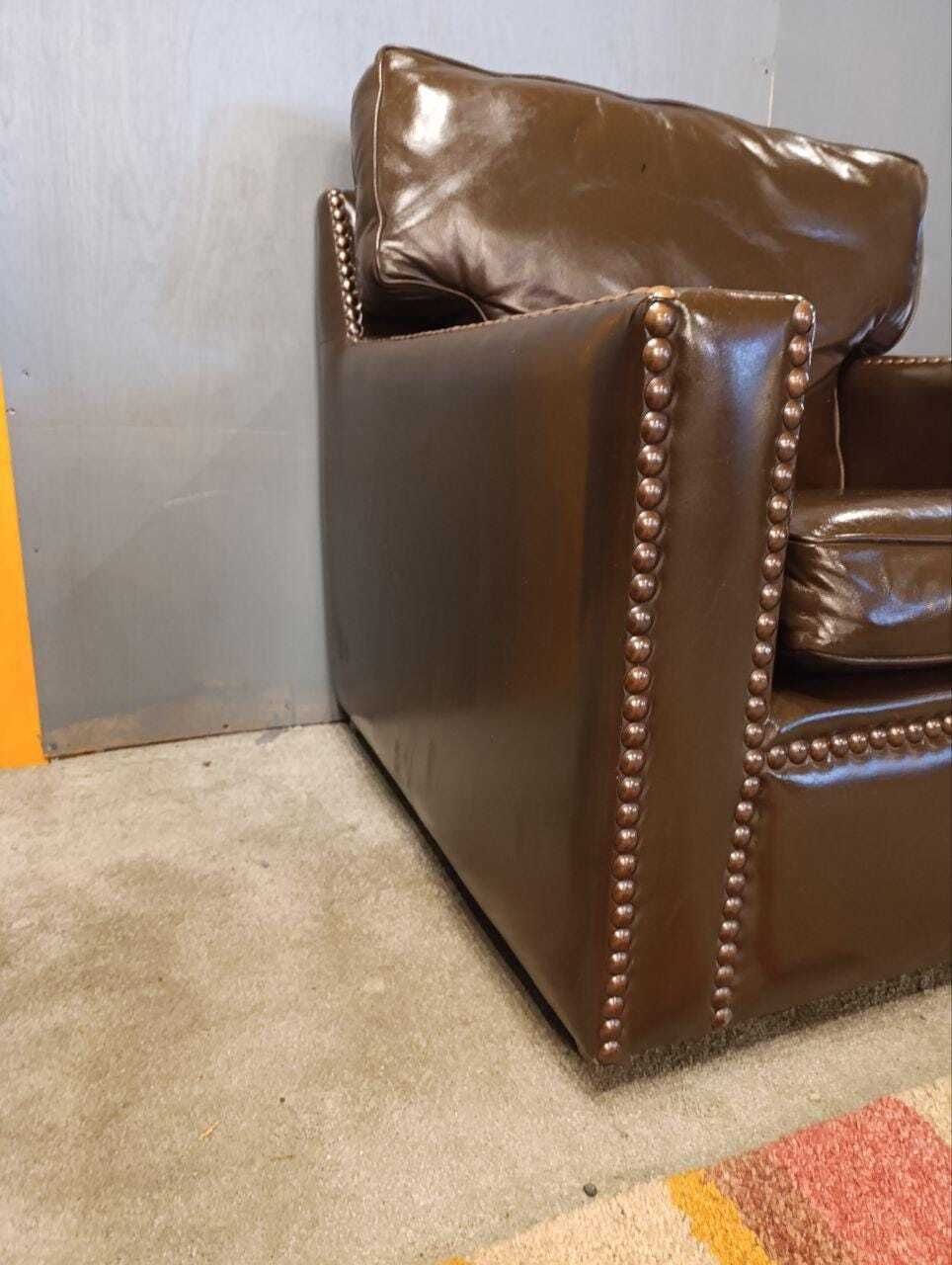 photo furniture Vintage Restored Leather Armchair   Handmade In Chelsea Bordeaux