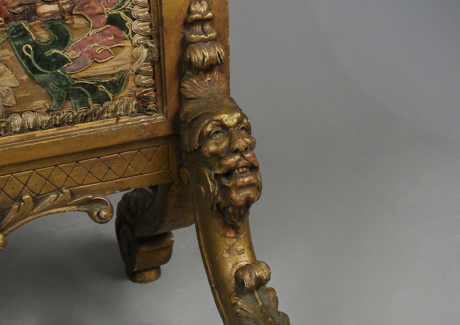 1450.0 Exemplary George II Carved Giltwood Firescreen In The Manner Of William Kent C. 1730 photo
