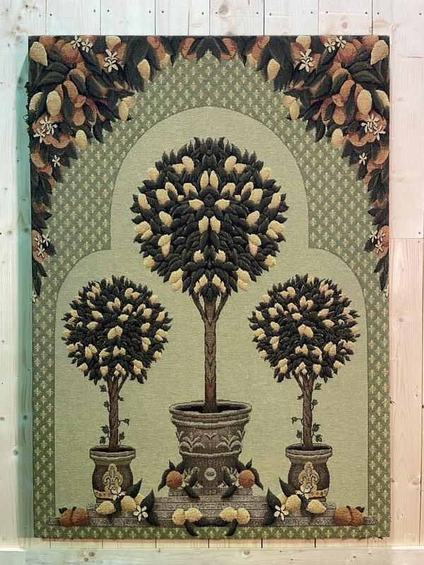 Tenture   Tapisserie Aux Motifs De Citronniers Provençal