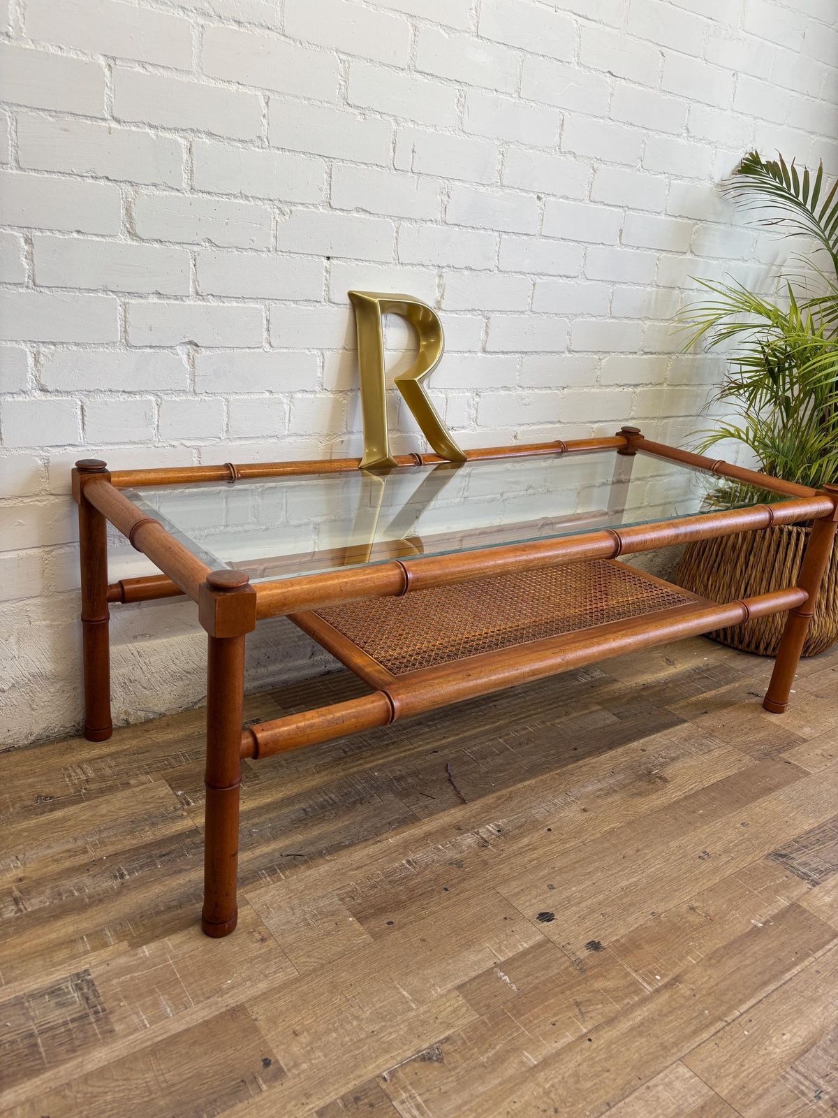 G Plan Coffee Table 1970s Mid Century Bamboo And Glass photo Furniture
