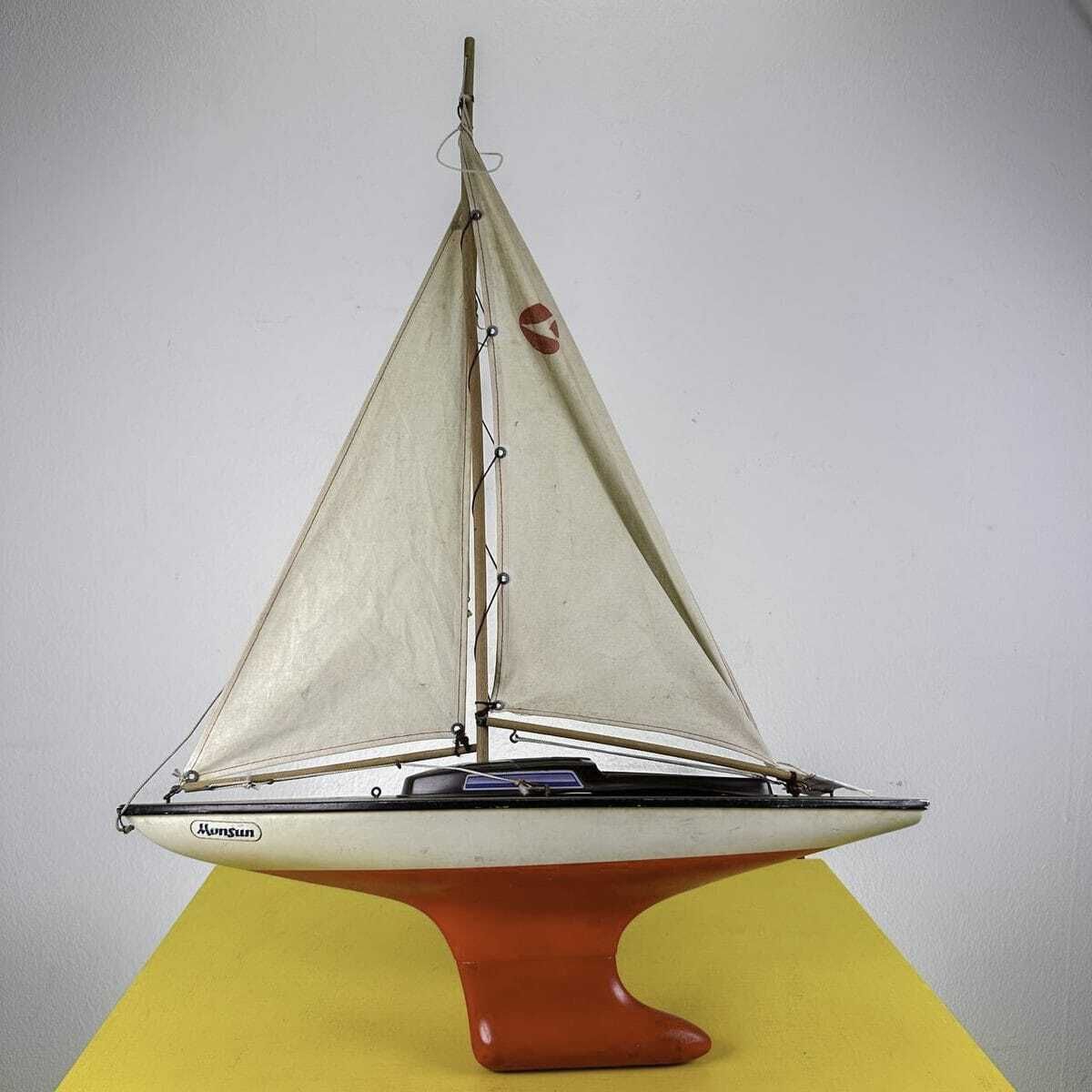 Vintage Toy Sailboat Monsun