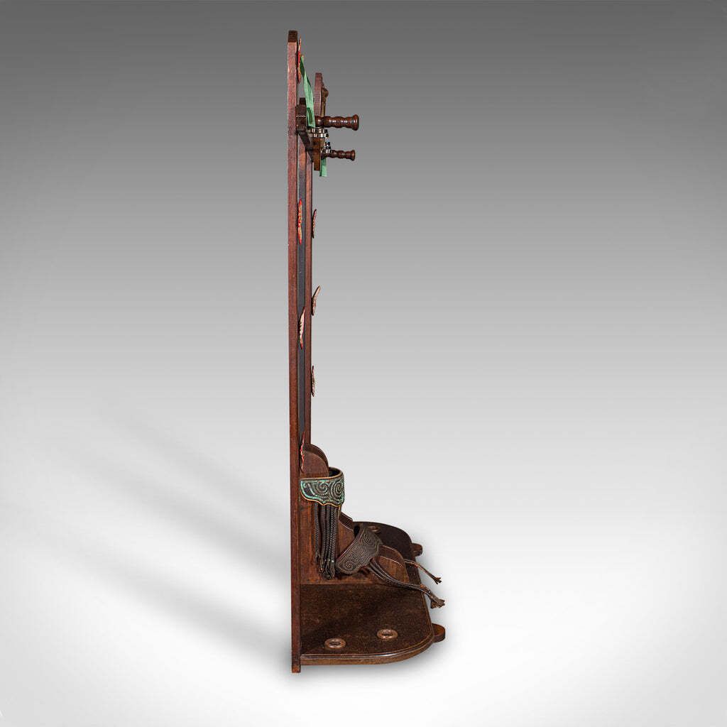 Vintage Barcelona Polo Mallet Stand, Spanish, Oak, Tack, Coat Rack, Mid Century photo Furniture