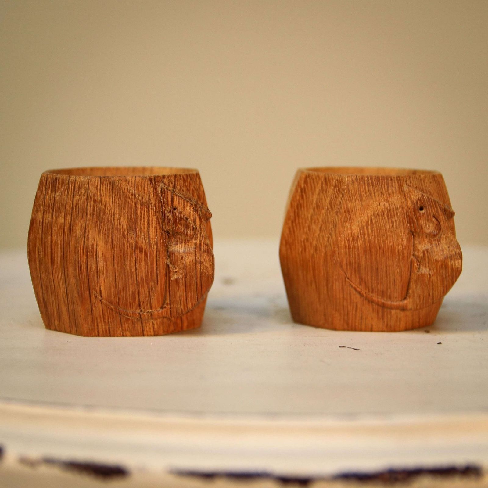 Mouseman Napkin Rings By The Workshop Of Robert "Mouseman" Thompson Of photo 275.0