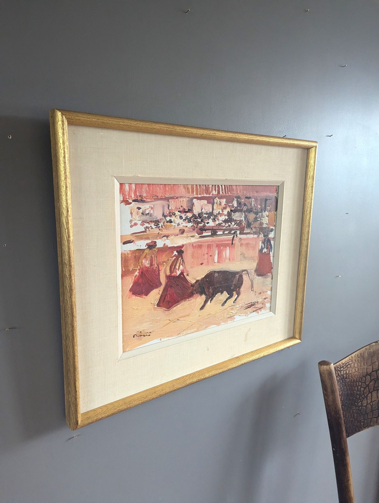 Bullfight In Motion Oil Painting photo 484.0
