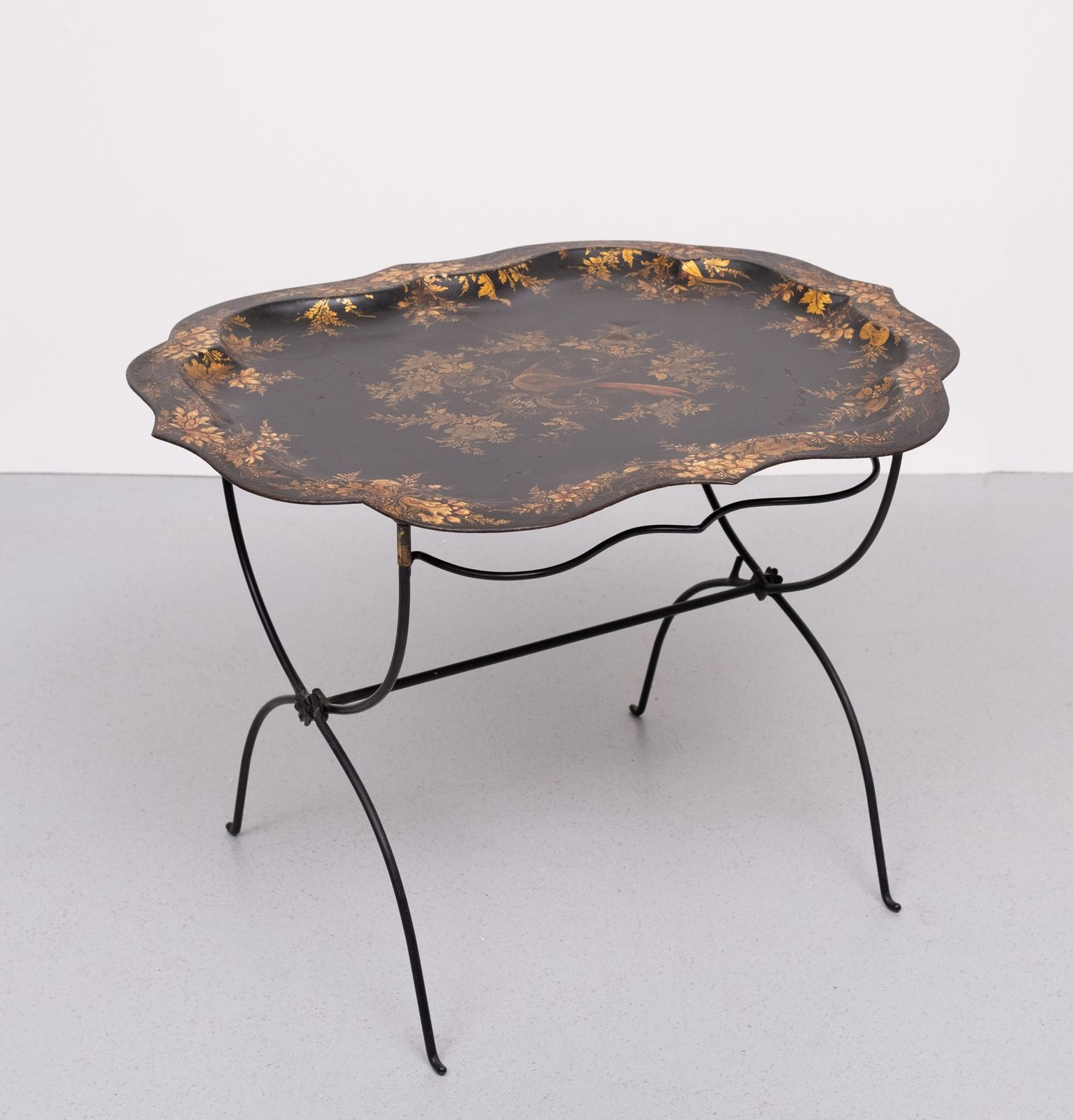 19th Century Hand Painted Curved Dutch  Table photo 775.0