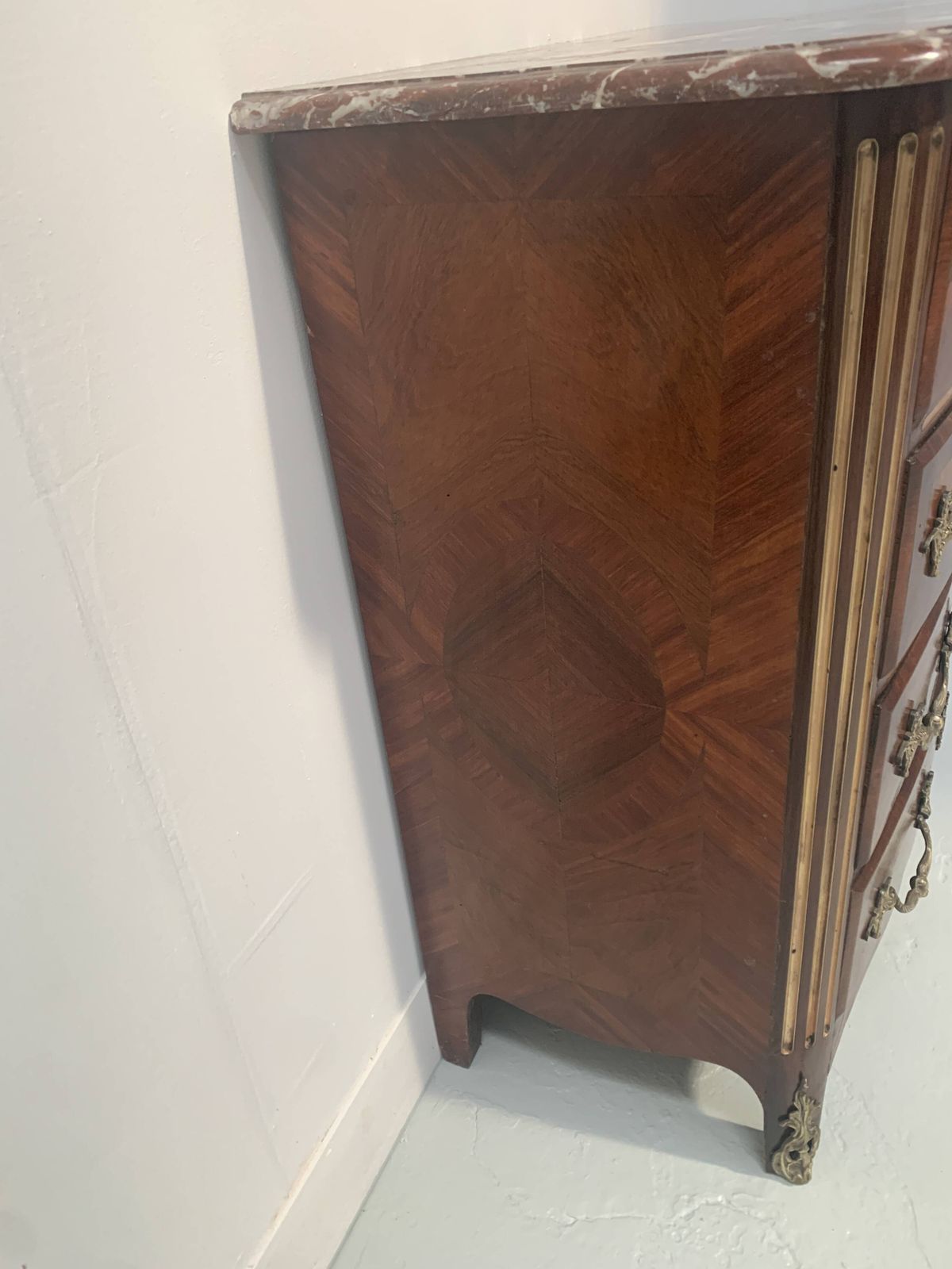 Furniture 20th Century Rosewood And Mahogany Chest Of Drawers photo