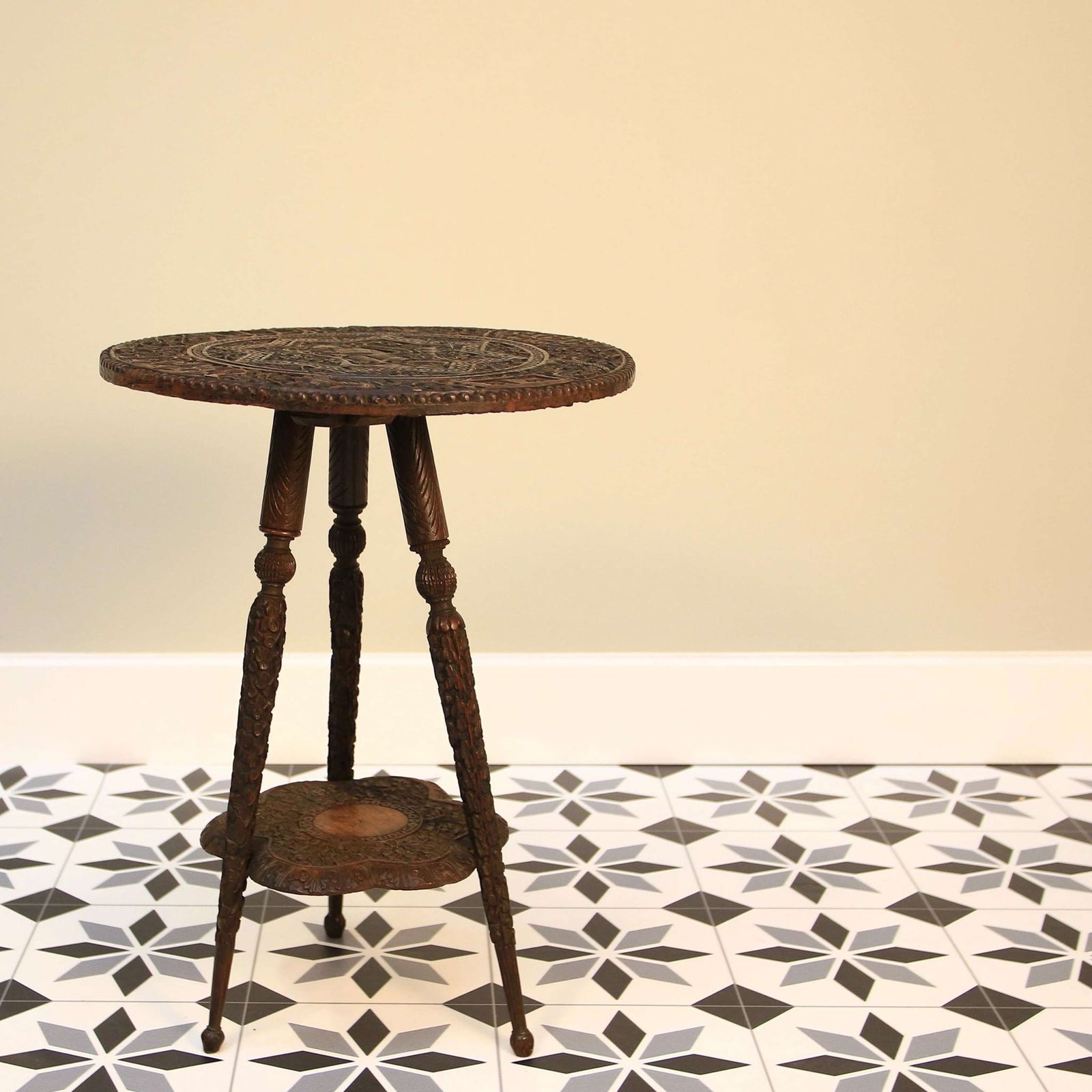 Padauk Oriental 2 Tier Occasional Table photo Furniture