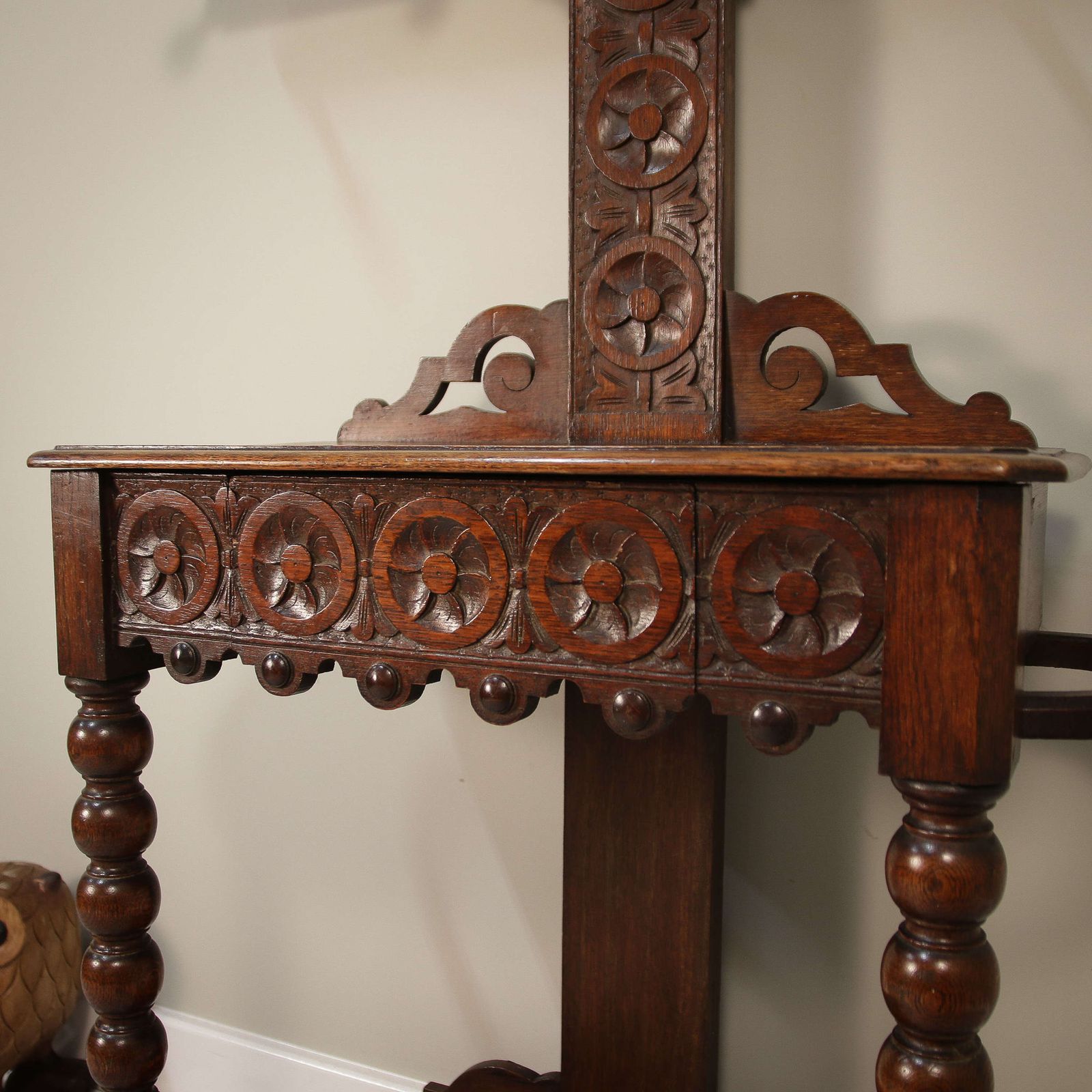 Hall Stand Late Victorian In A Crucifix Shape With Bobbin Legs photo for sale