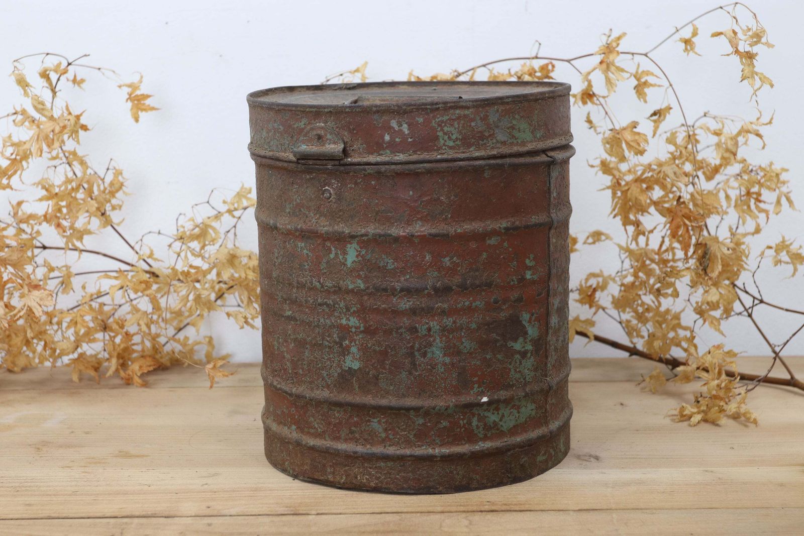 Early 20th Century Indian Rice Storage Drum (11) photo furniture
