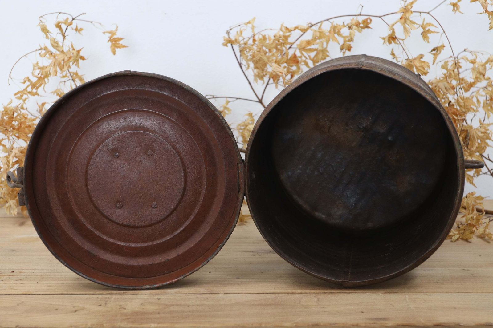 Early 20th Century Indian Rice Storage Drum (11) photo for sale