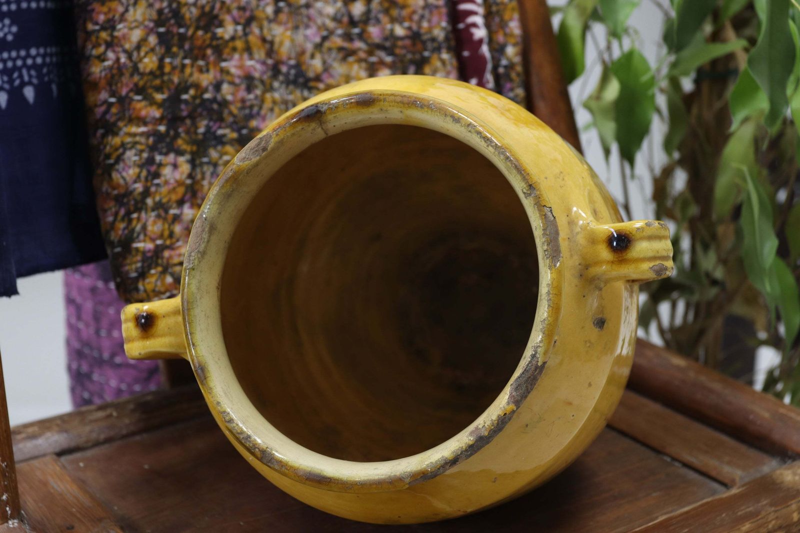 Early 19th Century Yellow French Confit Pot (1) photo for sale