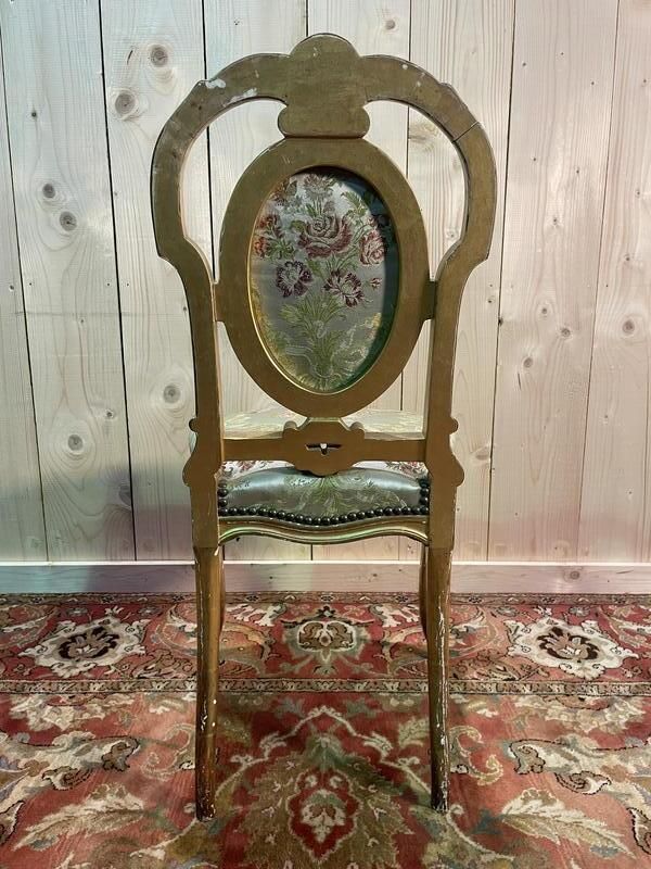 photo for sale Suite De 4 Chaises En Bois Doré Napoléon III