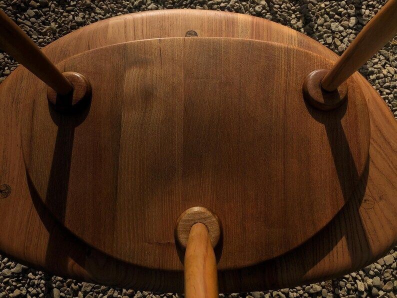 Vintage Blue Label Ercol Pebble Tables 1960,S photo vinterior