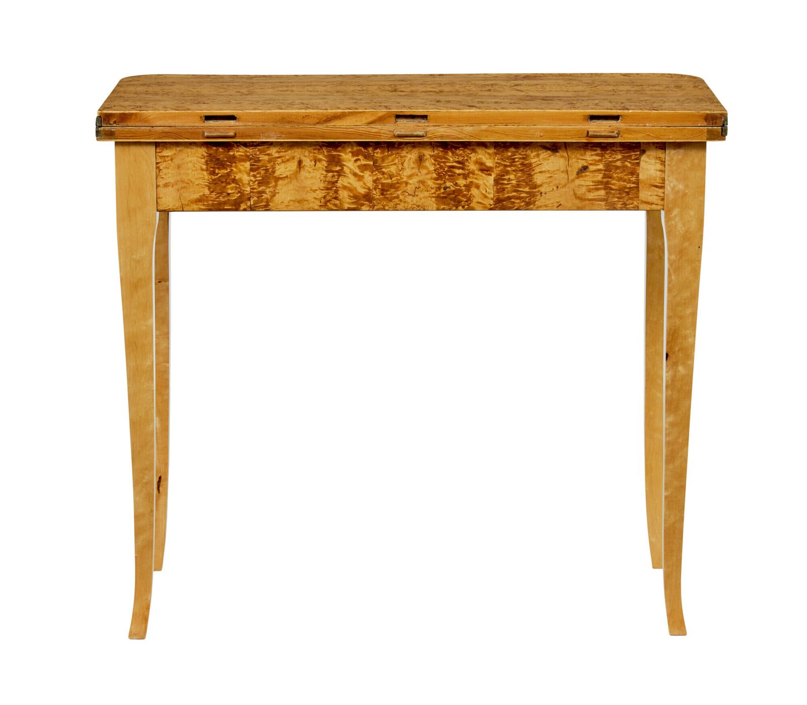 19th Century Swedish Burr Birch Tea Table photo for sale