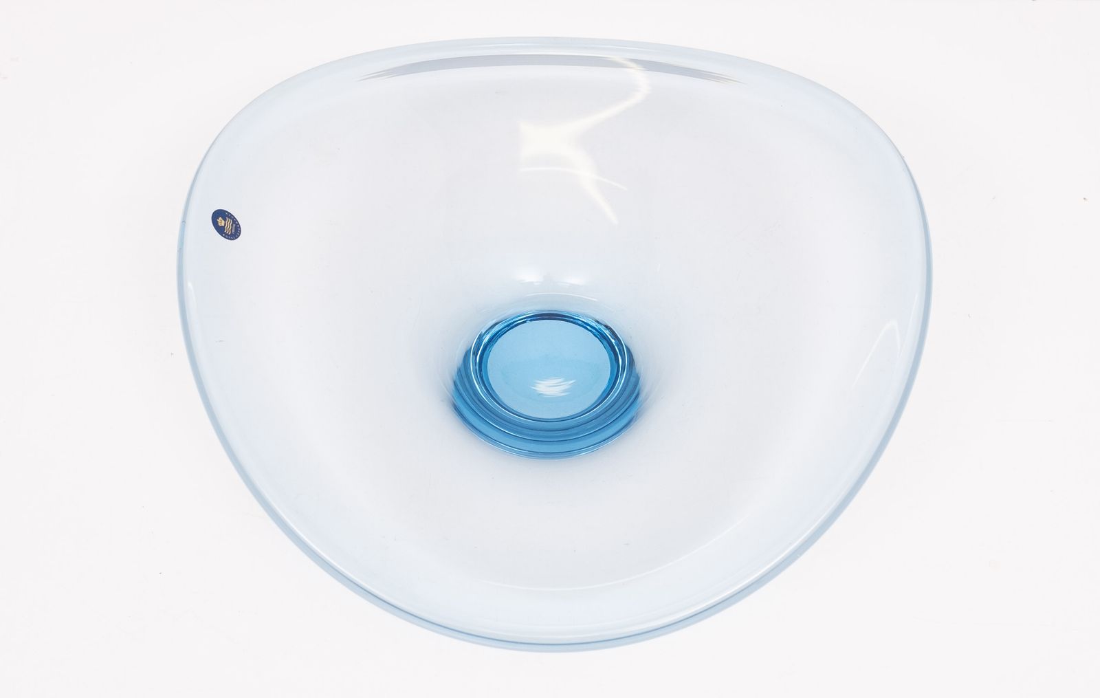 Danish Thule Series Art Glass Bowl By Per Lütken For Holmegaard, 1960s photo vintage