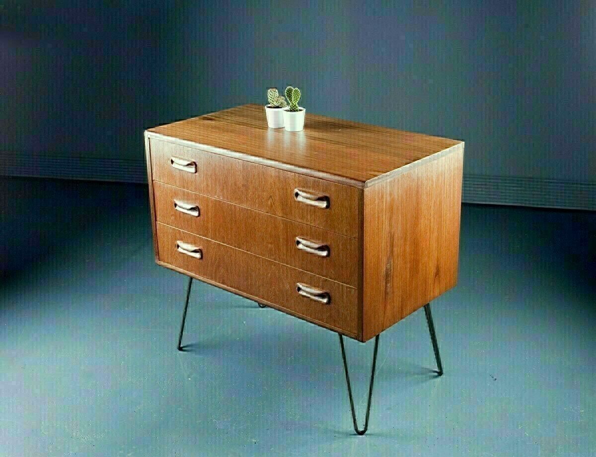 G Plan Mid Century Retro Teak Chest Of Drawers Sideboard Tv Cabinet 1970s photo furniture