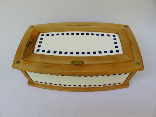 Bread Box In Ceramic By Wächtersbach, Decor Eduard Schweitzer, 1890s photo vinterior