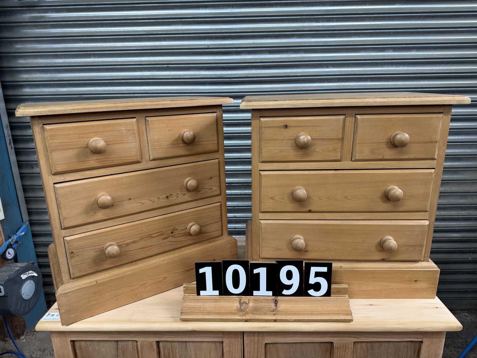 Single Waxed Bedside Cupboard/Pot photo for sale