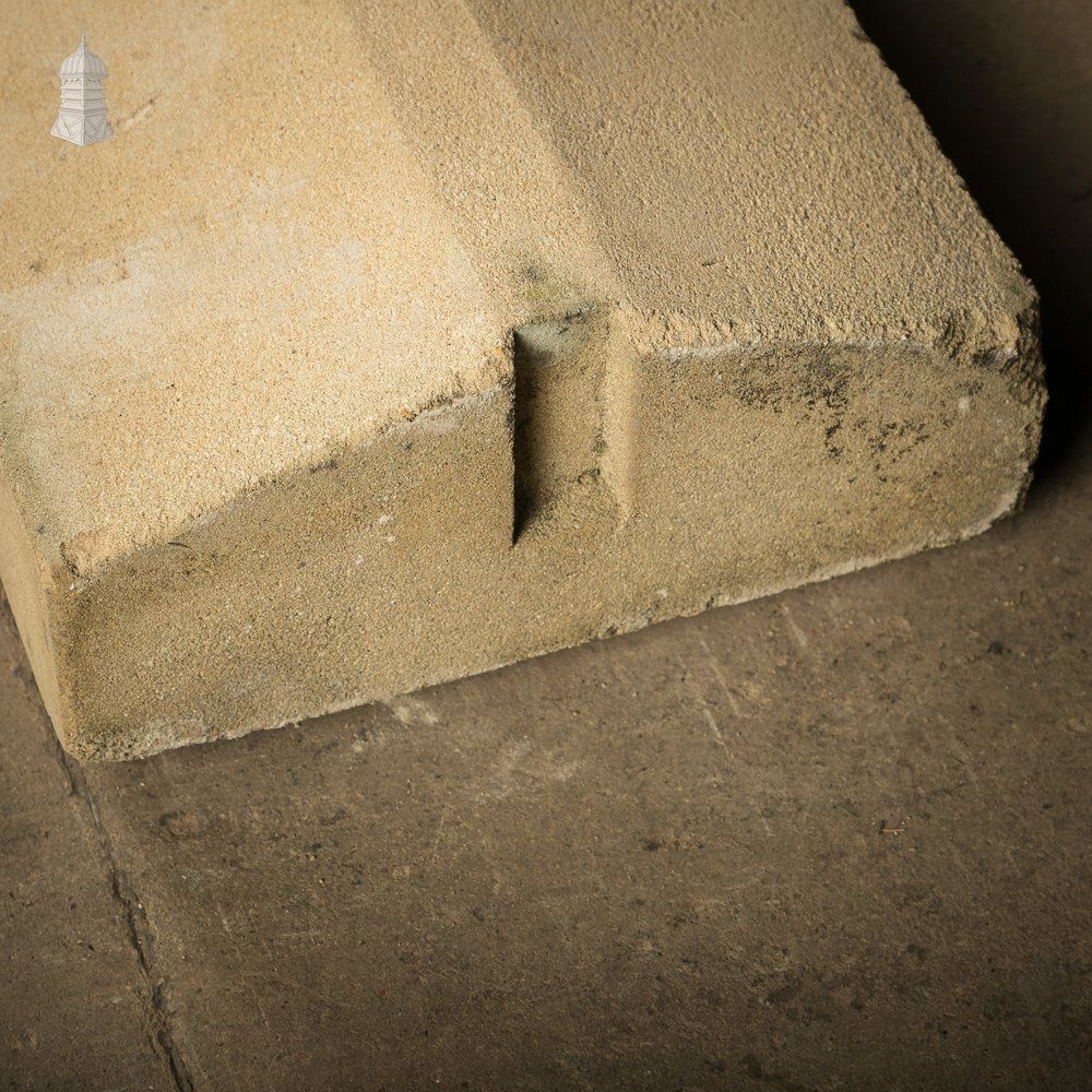 photo for sale Twice Weathered Coping, Stone Wall Top Copings   A Run Of 5.5 Metres