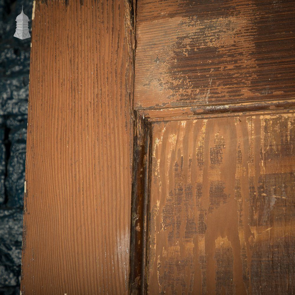 photo buy 1930s Panelled Door, 4 Panels   White Painted And Faux Woodgrain