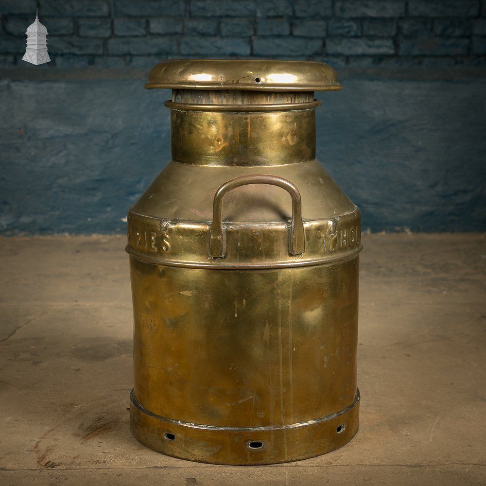 Brass Milk Churn, United Dairies Wholesale Ltd. photo 600.0