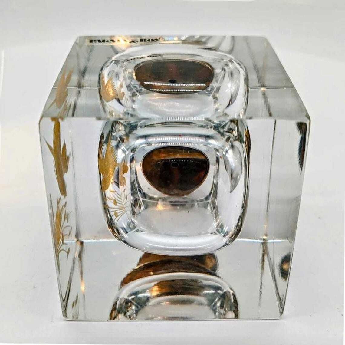 1960s Stunning Lighter In Murano Glass By Pagnin & Bon With Handcrafting 24k Gold Finishing. Made In Italy. photo vinterior