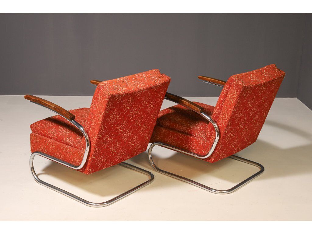 Functionalist Upholstered Armchair By Mücke Melder | 1930s, Czechoslovakia photo vinterior