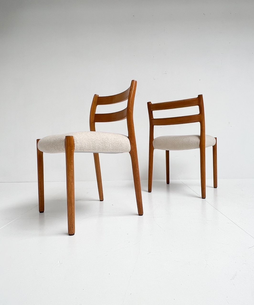 Set Re Upholstered Model 84 Chairs By Niels Otto Møller, 1960s photo for sale