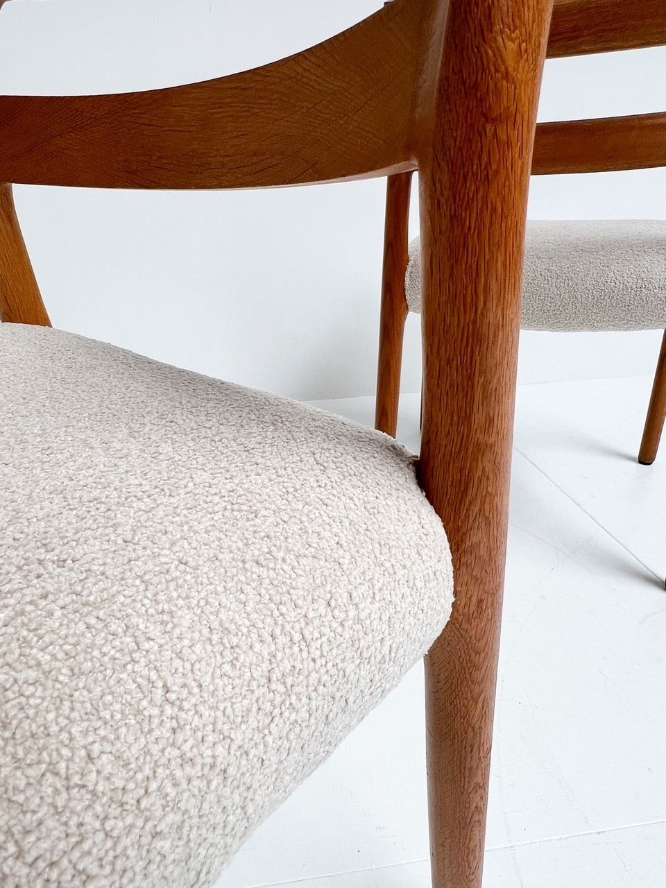 photo for sale Set Re Upholstered Model 84 Chairs By Niels Otto Møller, 1960s