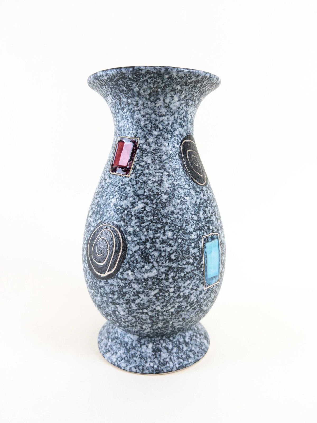 West German Pottery Vase By Scheurich & Greulich   1950s Mid Century Ceramic Vase   Atomic Age Design photo Home Decor