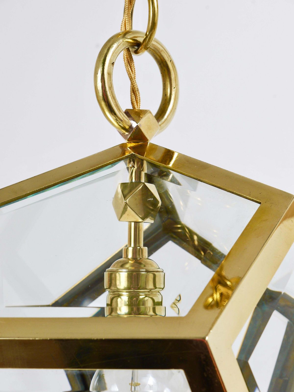 Lighting Adolf Loos Dodekaeder Pendant Lamp Chandelier, Friedrich Otto Schmidt, 1900s photo
