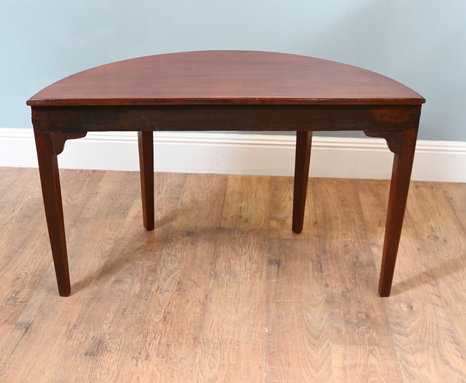 photo vintage Pair George III Console Tables Mahogany Demi Lune 1790