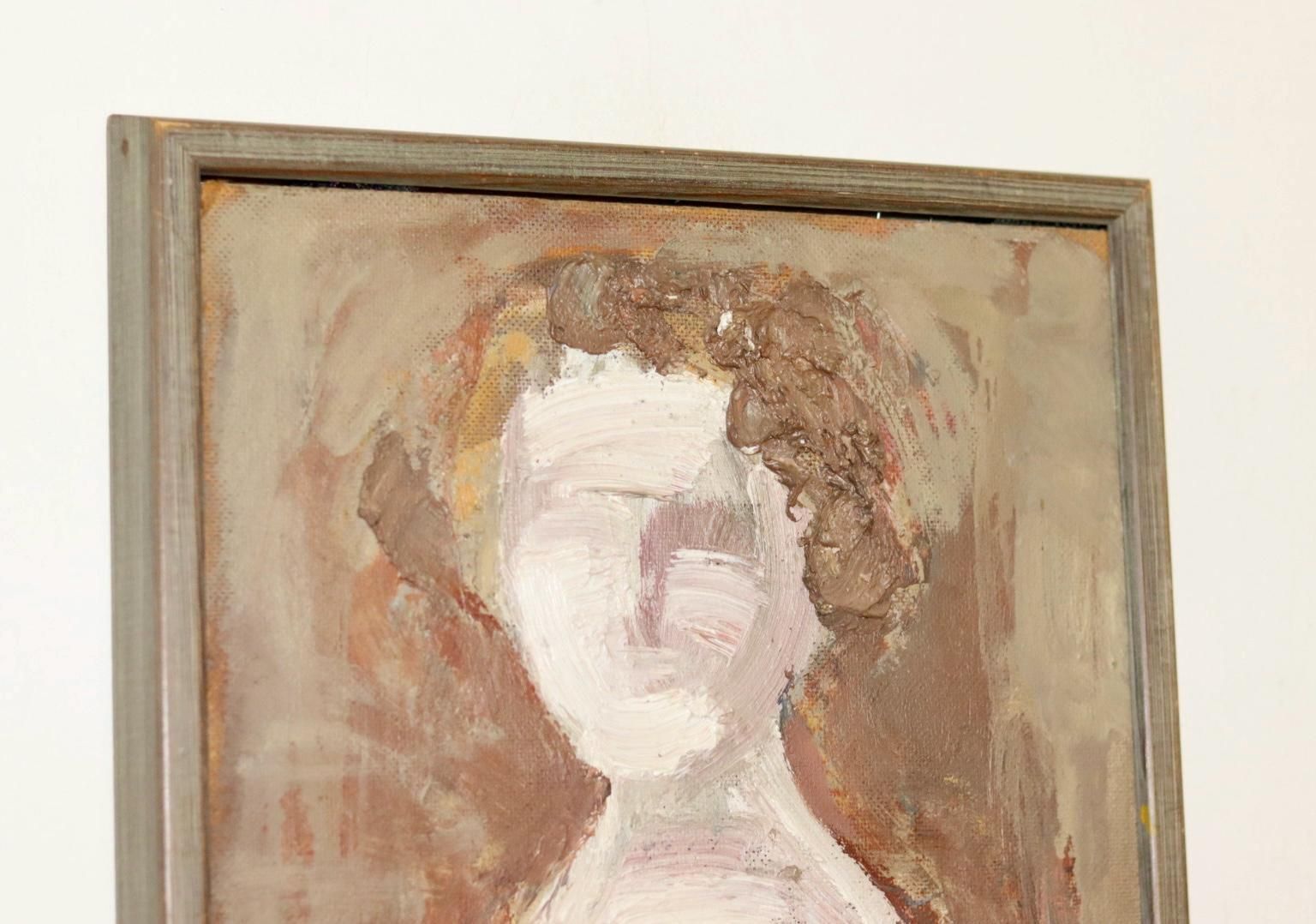 Original Swedish Mid Century Oil On Panel "Nude Woman" By Rune Rådsten  Vintage & Framed photo buy